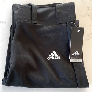 Adidas Mens Medium Relaxed Fit Black Climalite Baseball Pants